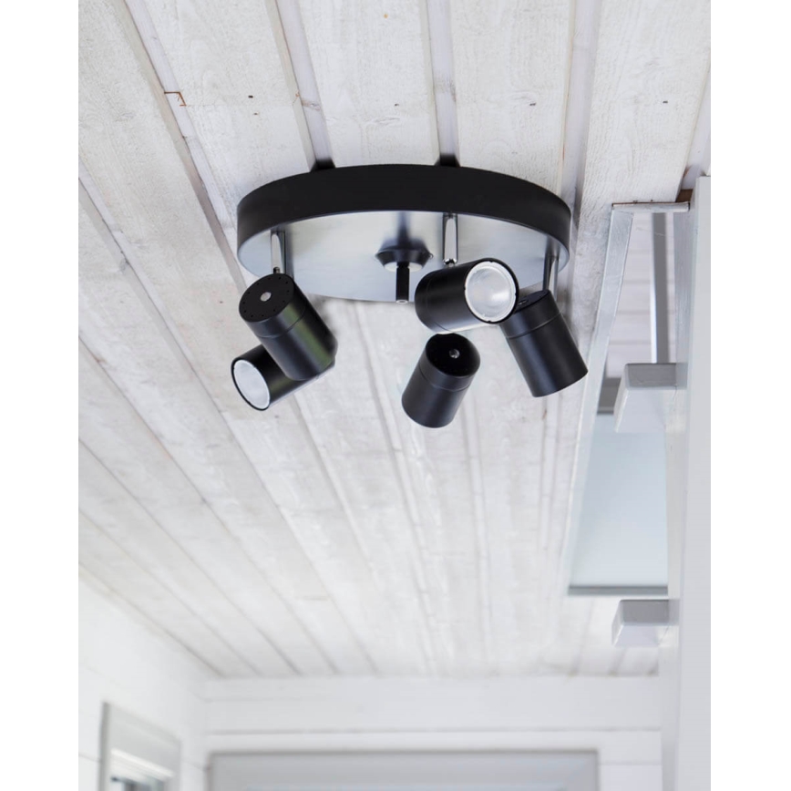 ByRydens - Spotlampe CORRECT 5xGU10/7W/230V hvid diameter 30 cm