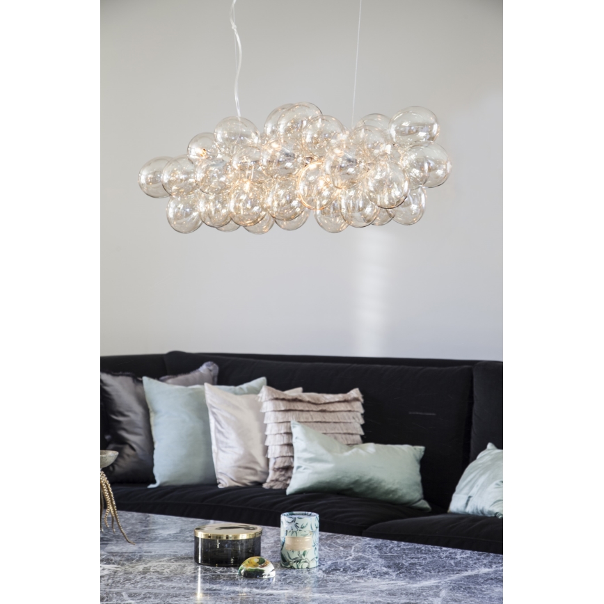 ByRydens - Pendel GROSS BAR 8xG9/4W/230V røget/brun