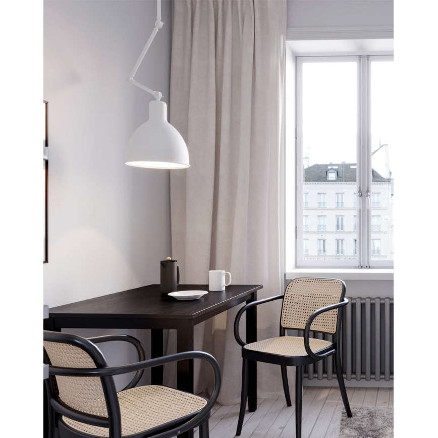 ByRydens - Loftlampe på stang BAZAR 1xE27/5W/230V hvid