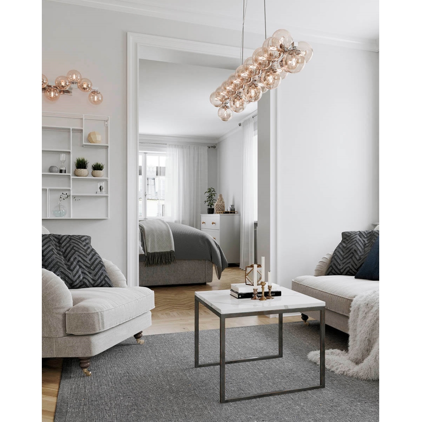 ByRydens - Pendel SPLENDOR 25xG9/5W/230V røget/brun