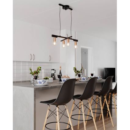 ByRydens - Pendellampe på ledning ZEONA 4xE27/5W/230V