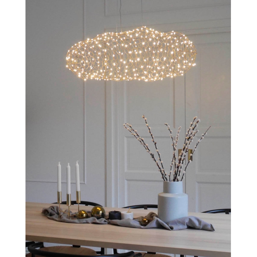 ByRydens - LED pendel HAYDEN LED/15W/230V guldfarvet