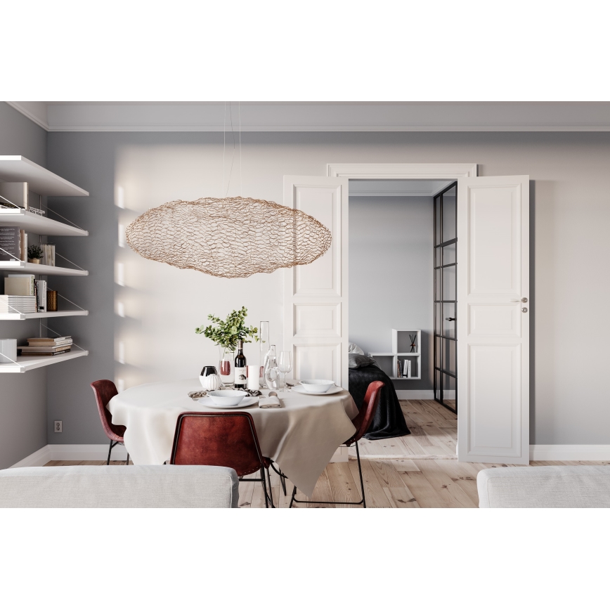 ByRydens - LED pendel HAYDEN LED/20W/230V guldfarvet