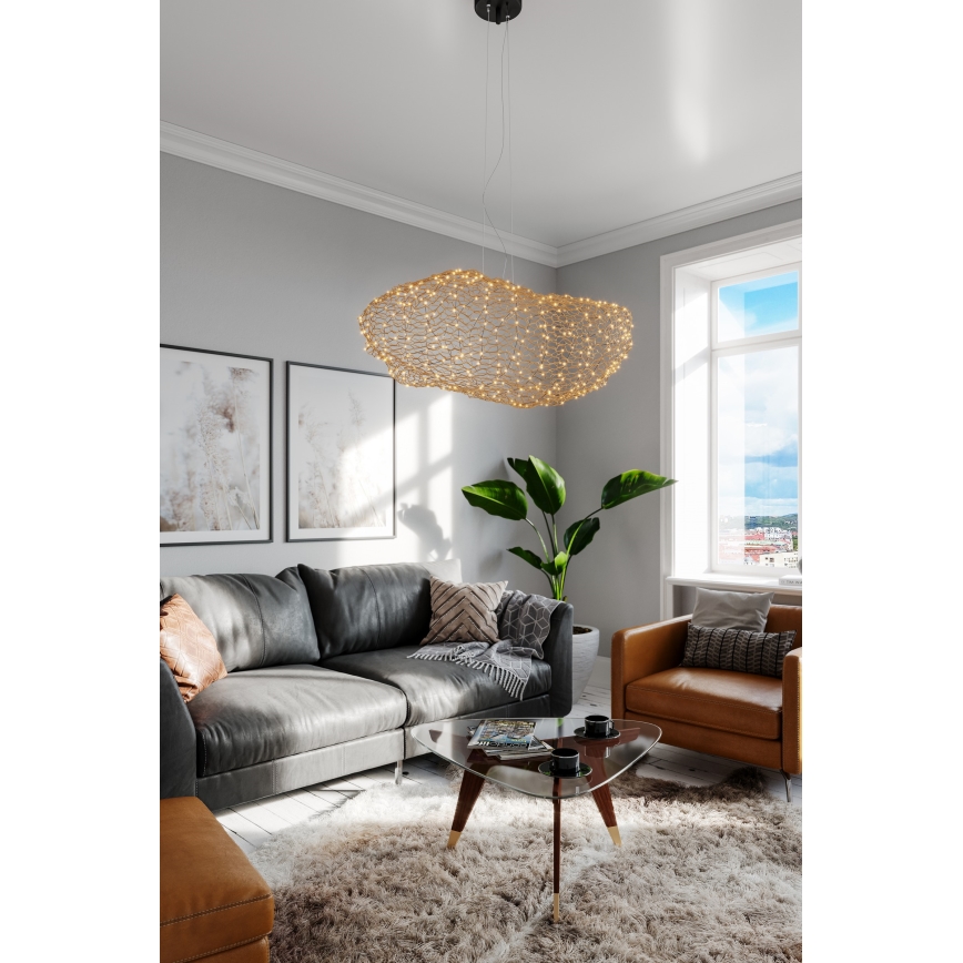 ByRydens - LED pendel HAYDEN LED/20W/230V guldfarvet