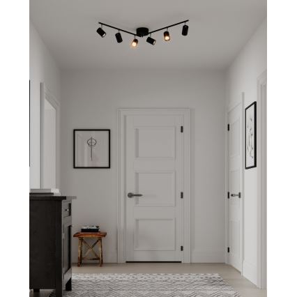 ByRydens - Spotlampe CORRECT 6xGU10/7W/230V sort diameter 30 cm