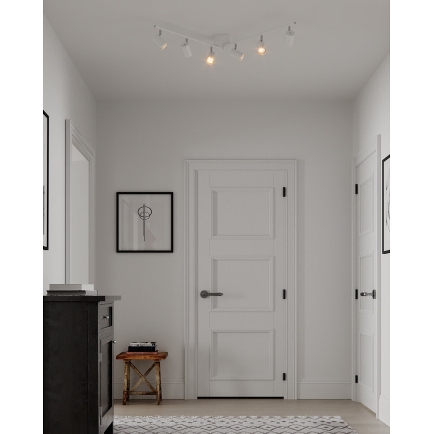 ByRydens - Spotlampe CORRECT 6xGU10/7W/230V hvid