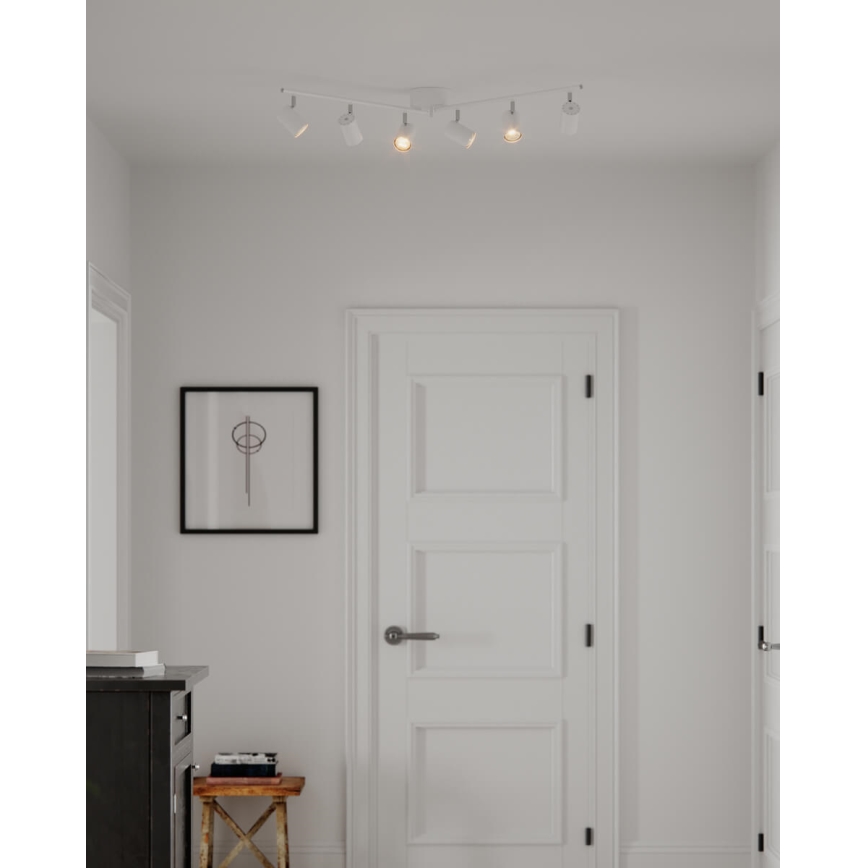ByRydens - Spotlampe CORRECT 6xGU10/7W/230V hvid