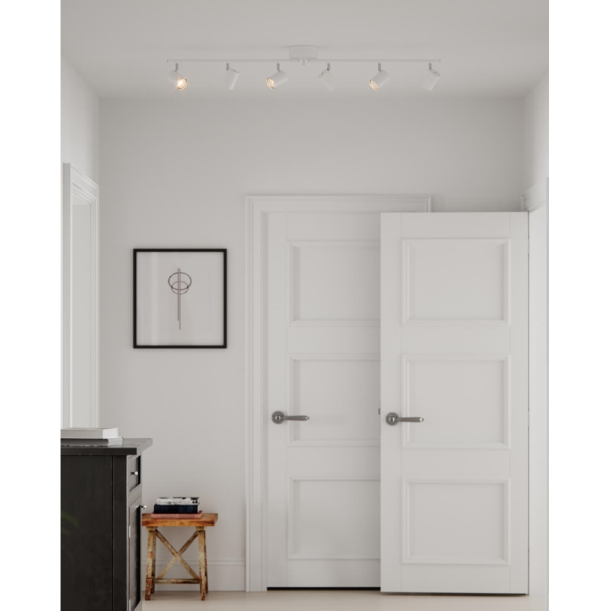 ByRydens - Spotlampe CORRECT 6xGU10/7W/230V hvid