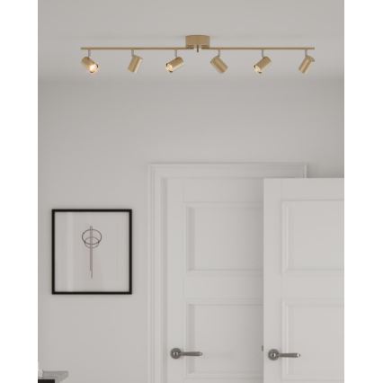 ByRydens - Spotlampe CORRECT 6xGU10/7W/230V guldfarvet