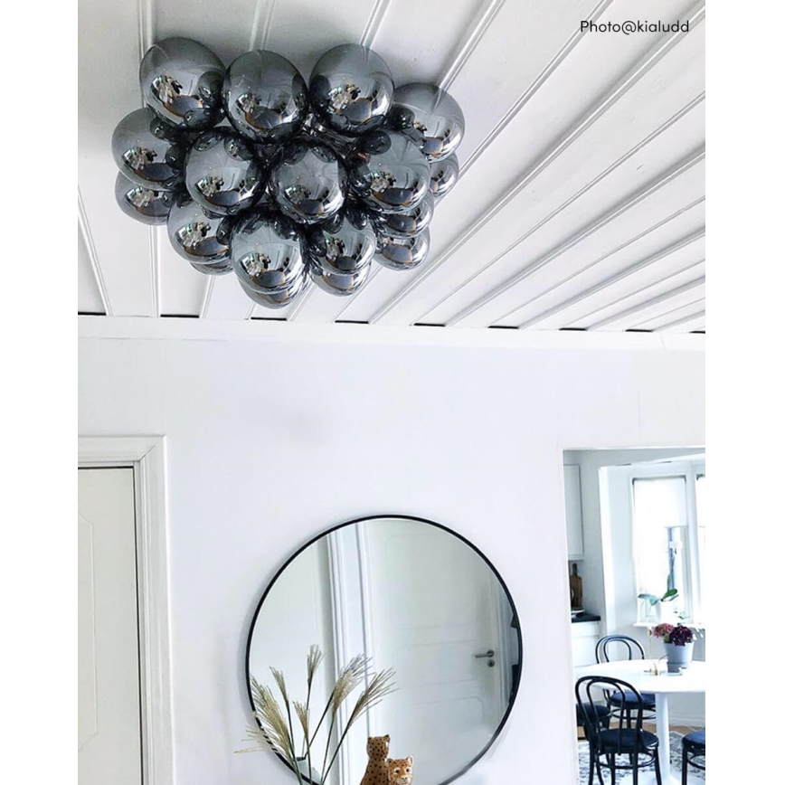 ByRydens - Loftlampe GROSS 6xG9/5W/230V røget/sort diameter 50 cm