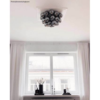 ByRydens - Loftlampe GROSS 6xG9/5W/230V røget/sort diameter 50 cm