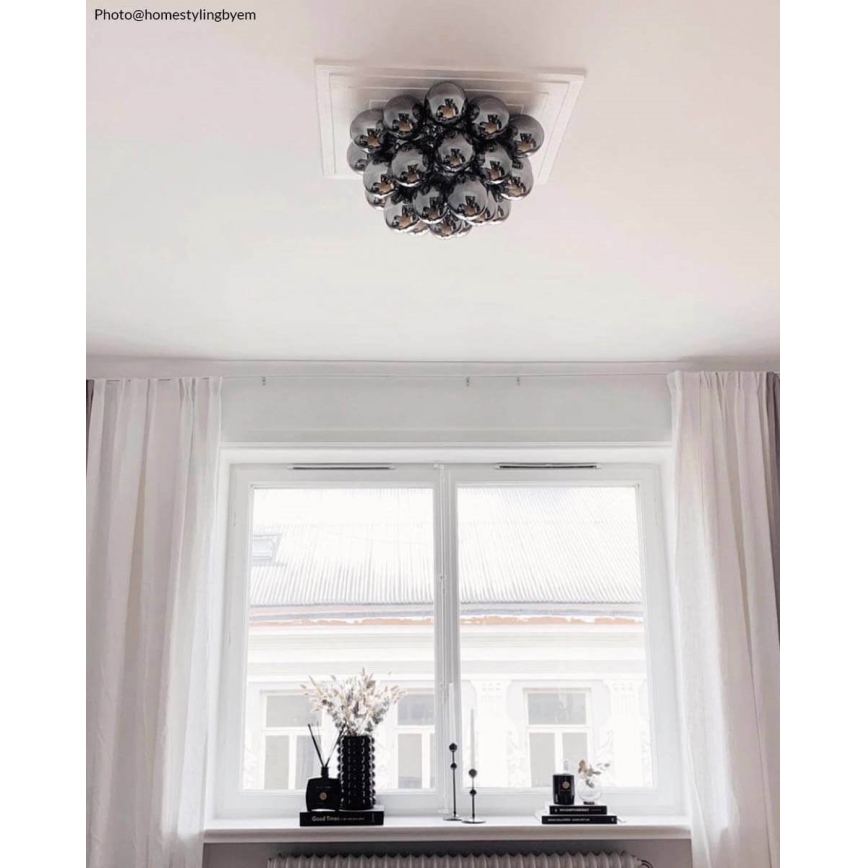 ByRydens - Loftlampe GROSS 6xG9/5W/230V røget/sort diameter 50 cm