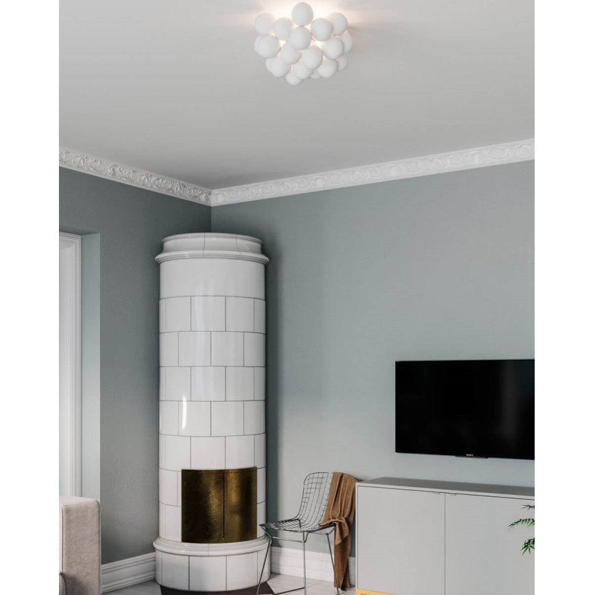 ByRydens - Loftlampe GROSS 6xG9/5W/230V hvid diameter 50 cm