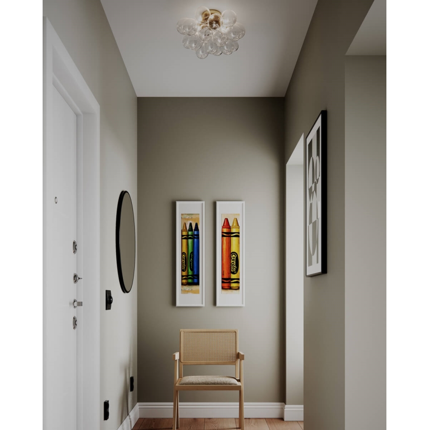 ByRydens - Loftlampe GROSS 6xG9/5W/230V klar glas Ø 50 cm