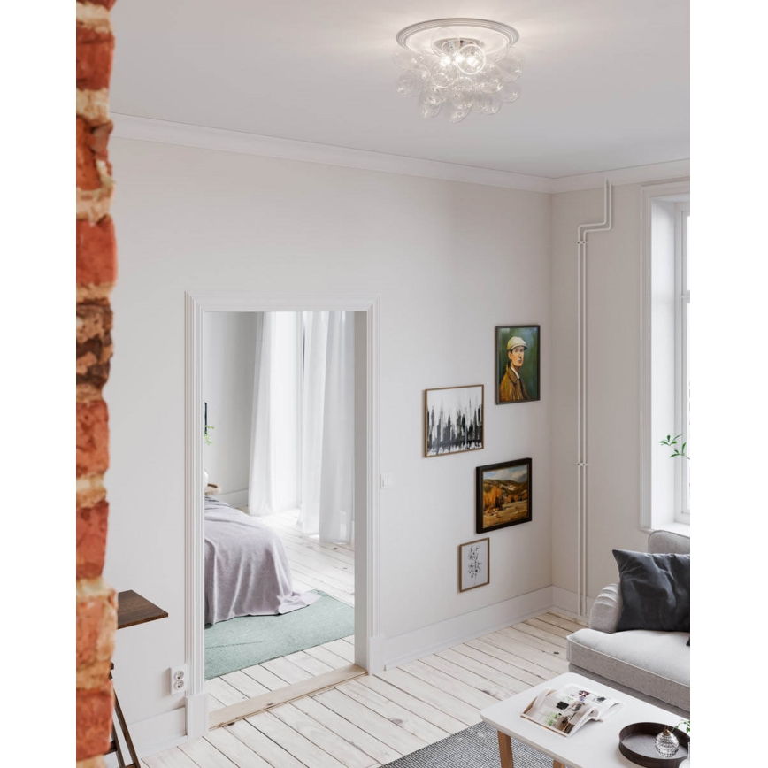 ByRydens - Loftlampe GROSS 6xG9/5W/230V transparent diameter 50 cm