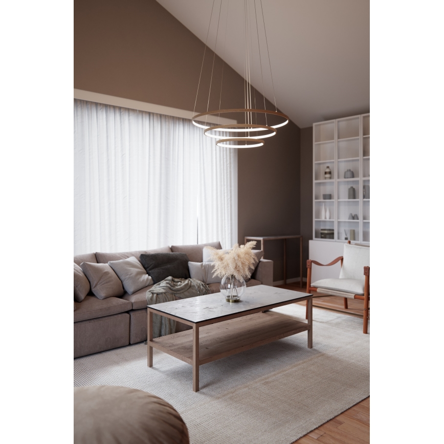 ByRydens - LED pendel TRIONE LED/45W/230V brun diameter 80 cm