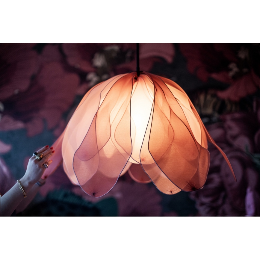 ByRydens - Pendel LOU LOU 1xE27/5W/230V lyserød diameter 80 cm