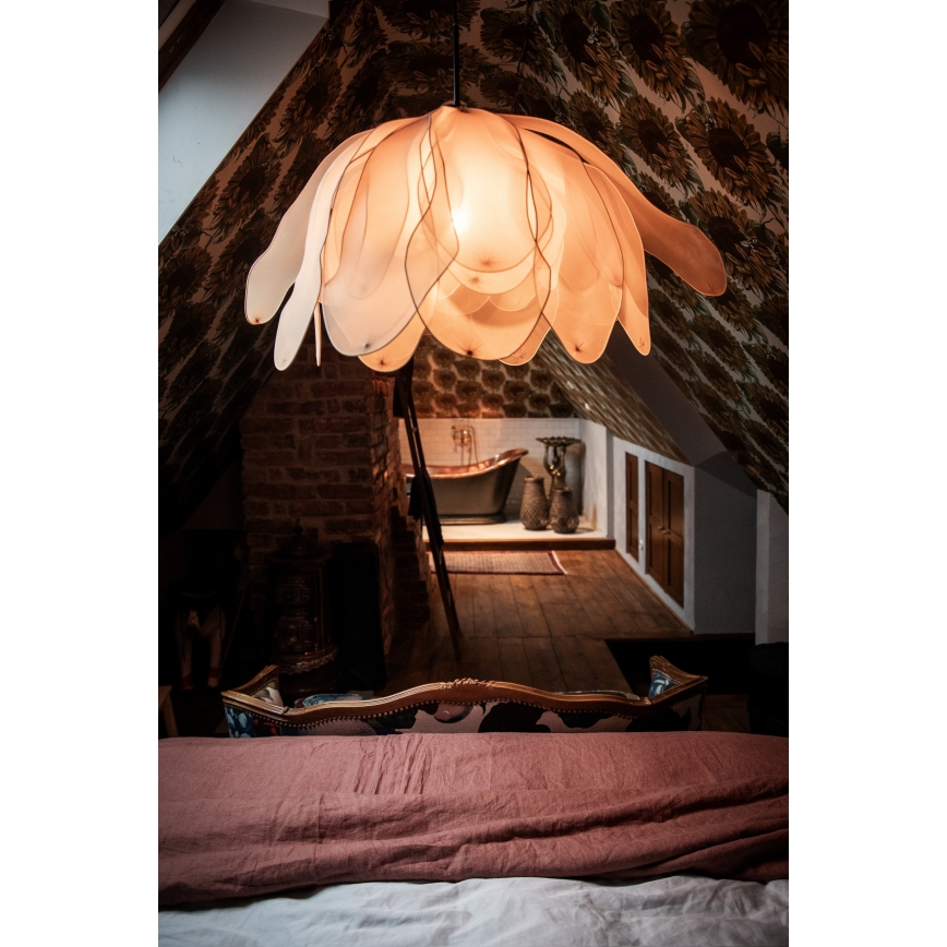 ByRydens - Pendel LOU LOU 1xE27/5W/230V beige diameter 80 cm