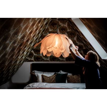 ByRydens - Pendel LOU LOU 1xE27/5W/230V beige diameter 80 cm