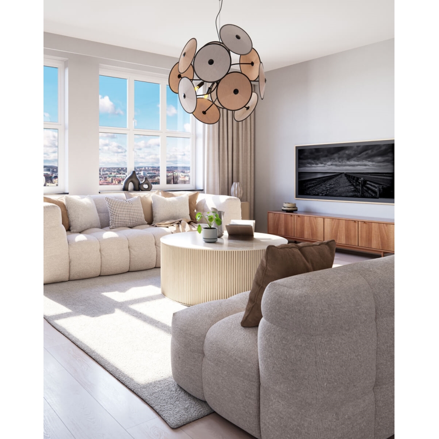 ByRydens - Lysekrone med kabel CAPPELLO 4xE14/5W/230V