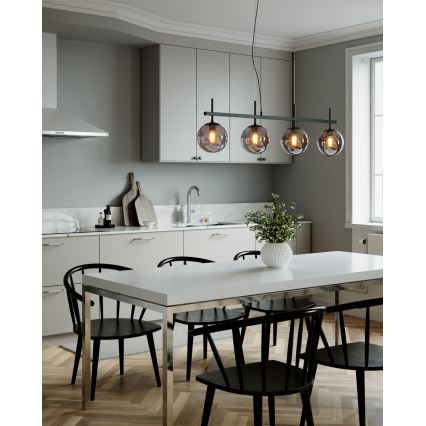 ByRydens - Pendel på wire BOYLE 4xE27/8W/230V