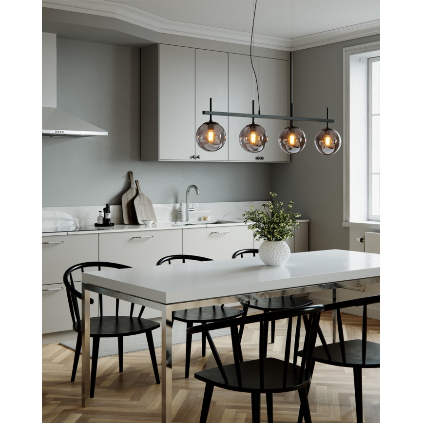 ByRydens - Pendel på wire BOYLE 4xE27/8W/230V