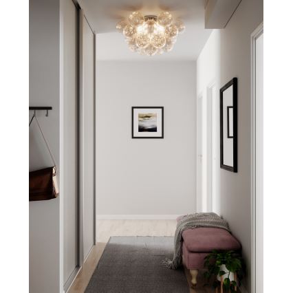 ByRydens - Loftlampe GROSS 6xG9/8W/230V røget/brun pr. 70cm