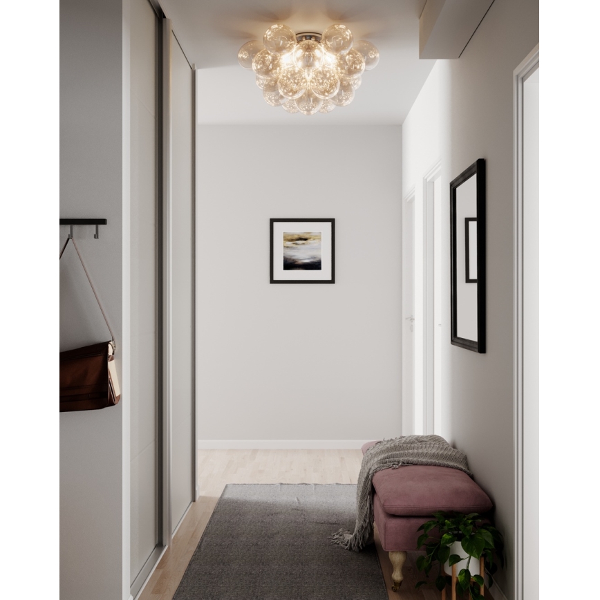 ByRydens - Loftlampe GROSS 6xG9/8W/230V røget/brun pr. 70cm