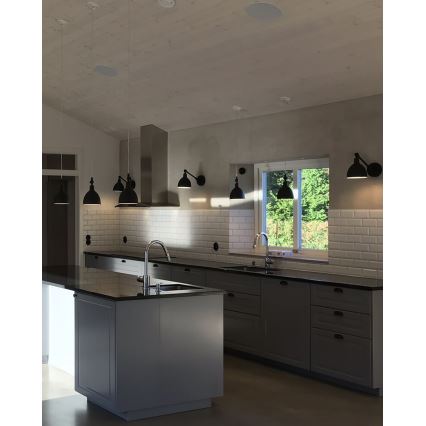 ByRydens - Væglampe BASAR MINI 1xE27/5W/230V sort