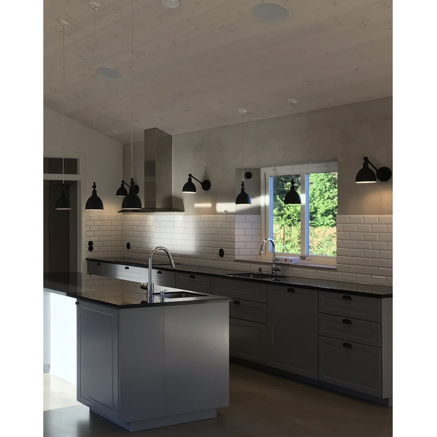 ByRydens - Væglampe BASAR MINI 1xE27/5W/230V sort