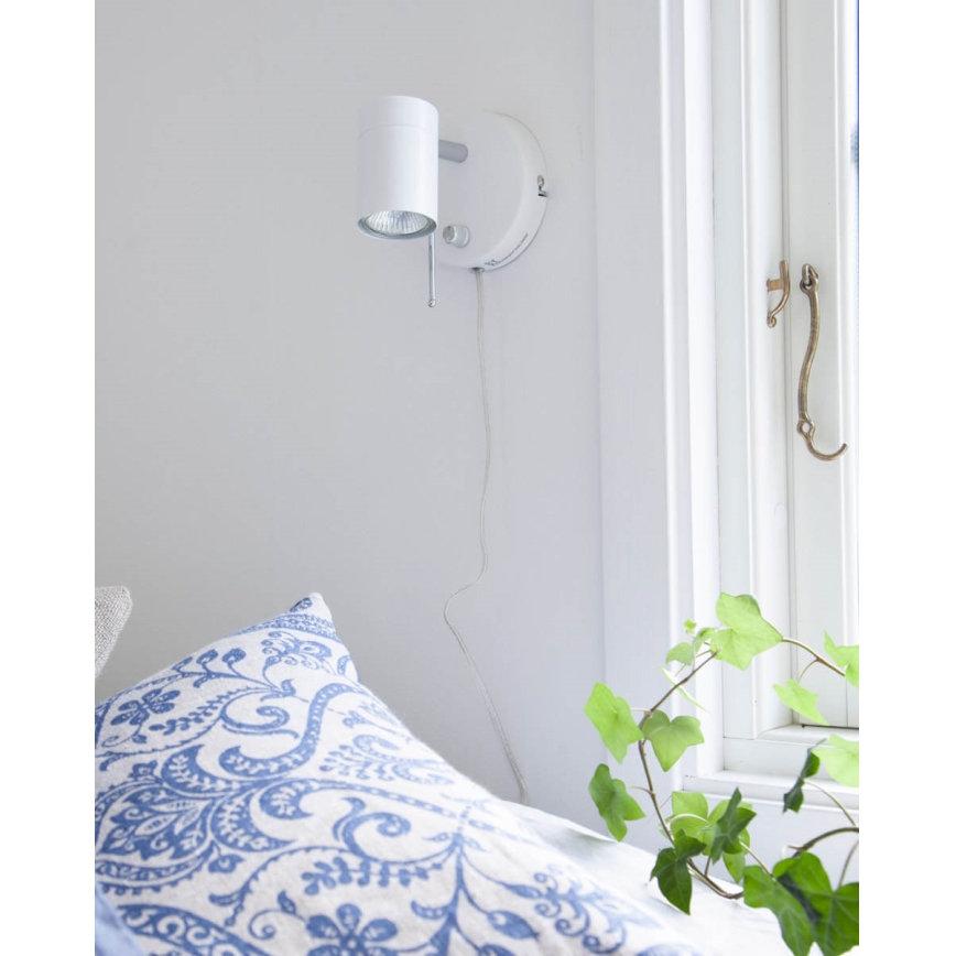 ByRydens - Vægspot dæmpbar CORRECT 1xGU10/7W/230V hvid