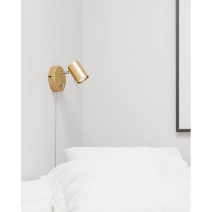 ByRydens - Vægspot dæmpbar CORRECT 1xGU10/7W/230V guldfarvet