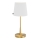 ByRydens - Bordlampe LUMI 1xE27/8W/230V hvid/guld 48,5 cm