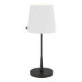 ByRydens - Bordlampe LUMI 1xE27/8W/230V hvid/sort 48,5 cm