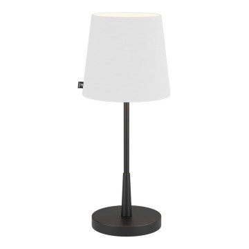 ByRydens - Bordlampe LUMI 1xE27/8W/230V hvid/sort 48,5 cm