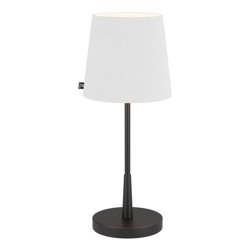ByRydens - Bordlampe LUMI 1xE27/8W/230V hvid/sort 48,5 cm