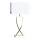 ByRydens - Bordlampe OMEGA 1xE27/5W/230V hvid/guldfarvet