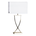 ByRydens - Bordlampe OMEGA 1xE27/5W/230V hvid/messing