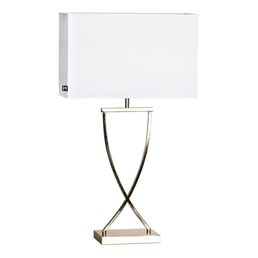 ByRydens - Bordlampe OMEGA 1xE27/5W/230V hvid/messing