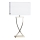 ByRydens - Bordlampe OMEGA 1xE27/5W/230V hvid/messing