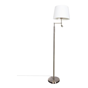 ByRydens - LED gulvlampe ORLANDO 1xE27/5W/230V + LED/3W hvid/bronze diameter 36 cm