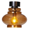 ByRydens - Loftlampe DOLORES 1xE27/5W/230V Ø 30 cm brun/røgfarvet