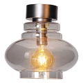ByRydens - Loftlampe DOLORES 1xE27/5W/230V Ø 30 cm grå/røgfarvet