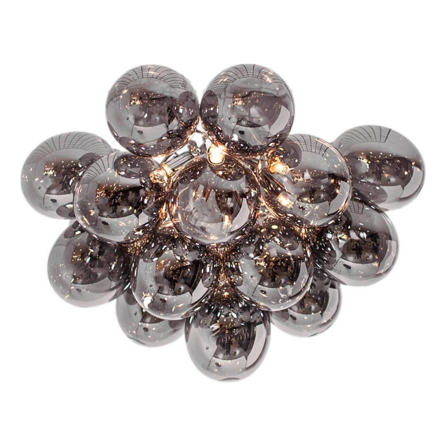ByRydens - Loftlampe GROSS 6xG9/5W/230V røget/sort diameter 50 cm