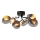 ByRydens - Loftlampe TURNO 6xG9/4W/230V guldfarvet/sort