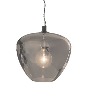 ByRydens - Pendel BELLISSIMO 1xE27/8W/230V røget/sort diameter 40 cm
