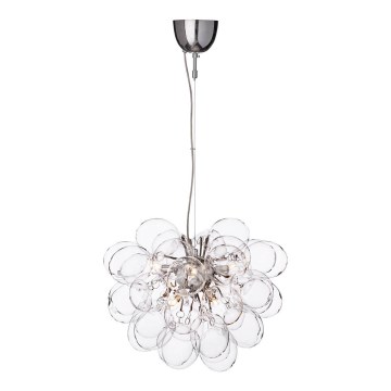 ByRydens - Pendel GROSS 8xG9/4W/230V transparent diameter 50 cm