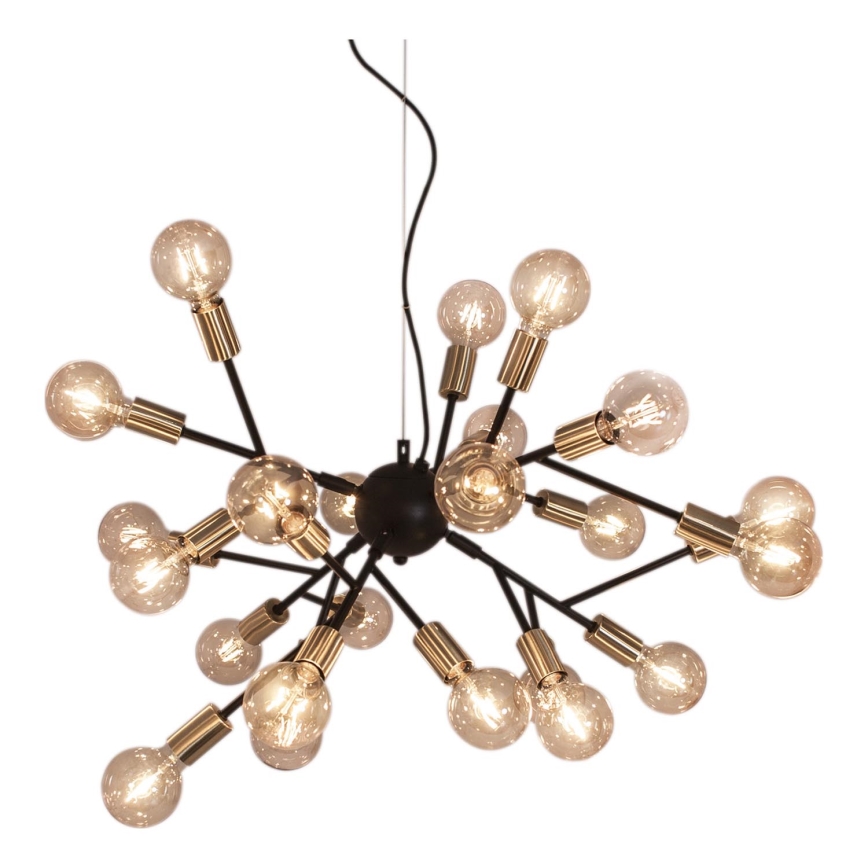 ByRydens - Pendel HEROES 24xE27/5W/230V sort diameter 80 cm