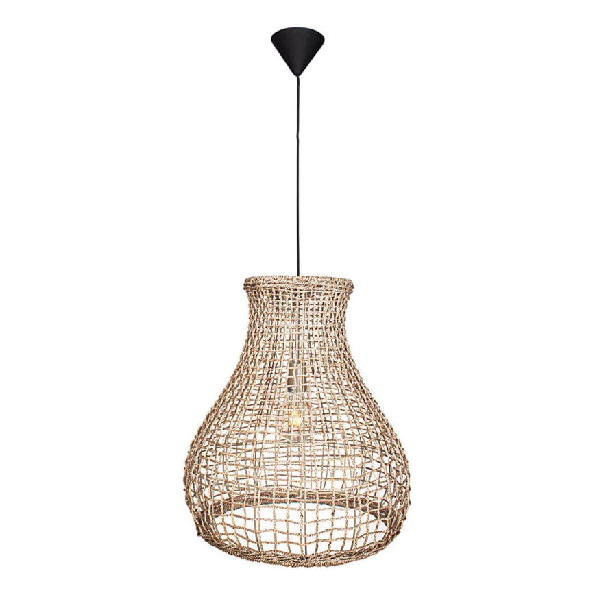 ByRydens - Pendel SEAGRASS 1xE27/8W/230V beige diameter 49 cm