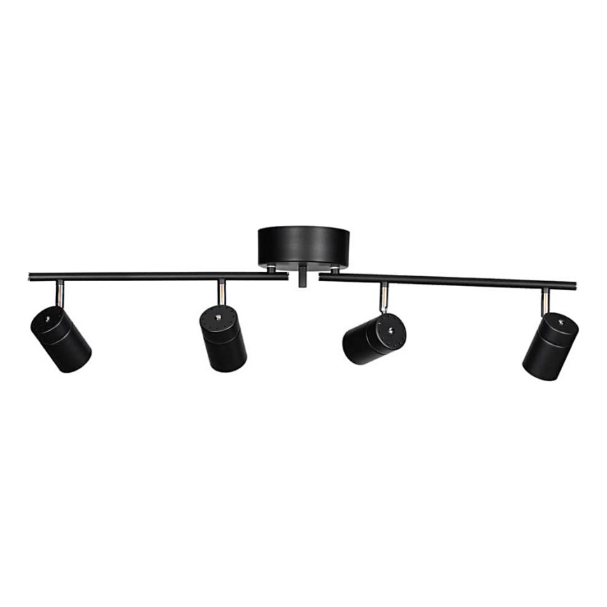 ByRydens - Spotlampe CORRECT 4xGU10/7W/230V sort